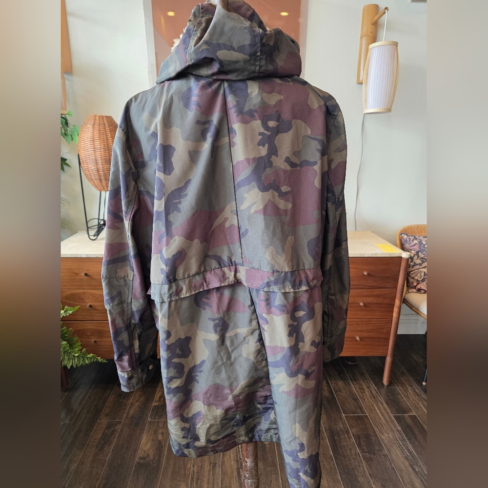 J. Crew Womens Camo Windbraker Sz L - Picture 2 of 8